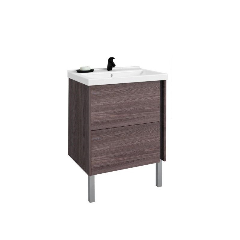 Приобрести тумба акватон стоун 60 см, грецкий орех