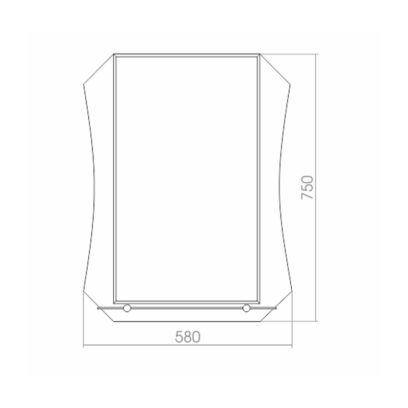 Приобрести loranto зеркало тоскана 58х75 см, с декоративным элементом фр-00001106
