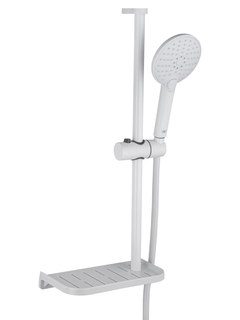 Приобрести смеситель для ванны с душевым гарнитуром wonzon & woghand alfa, белый матовый (ww-ae3201-mw)