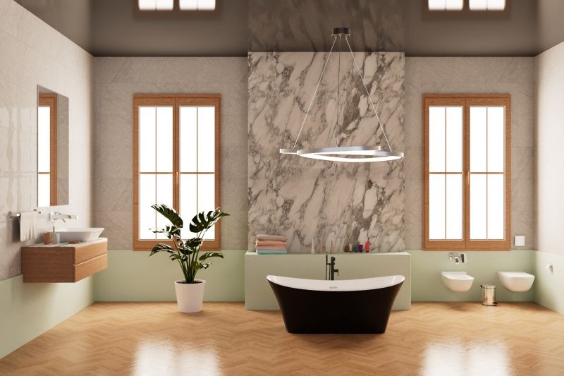 Приобрести frank акриловая ванна f6104 white/black,170х75 см, отдельностоящая