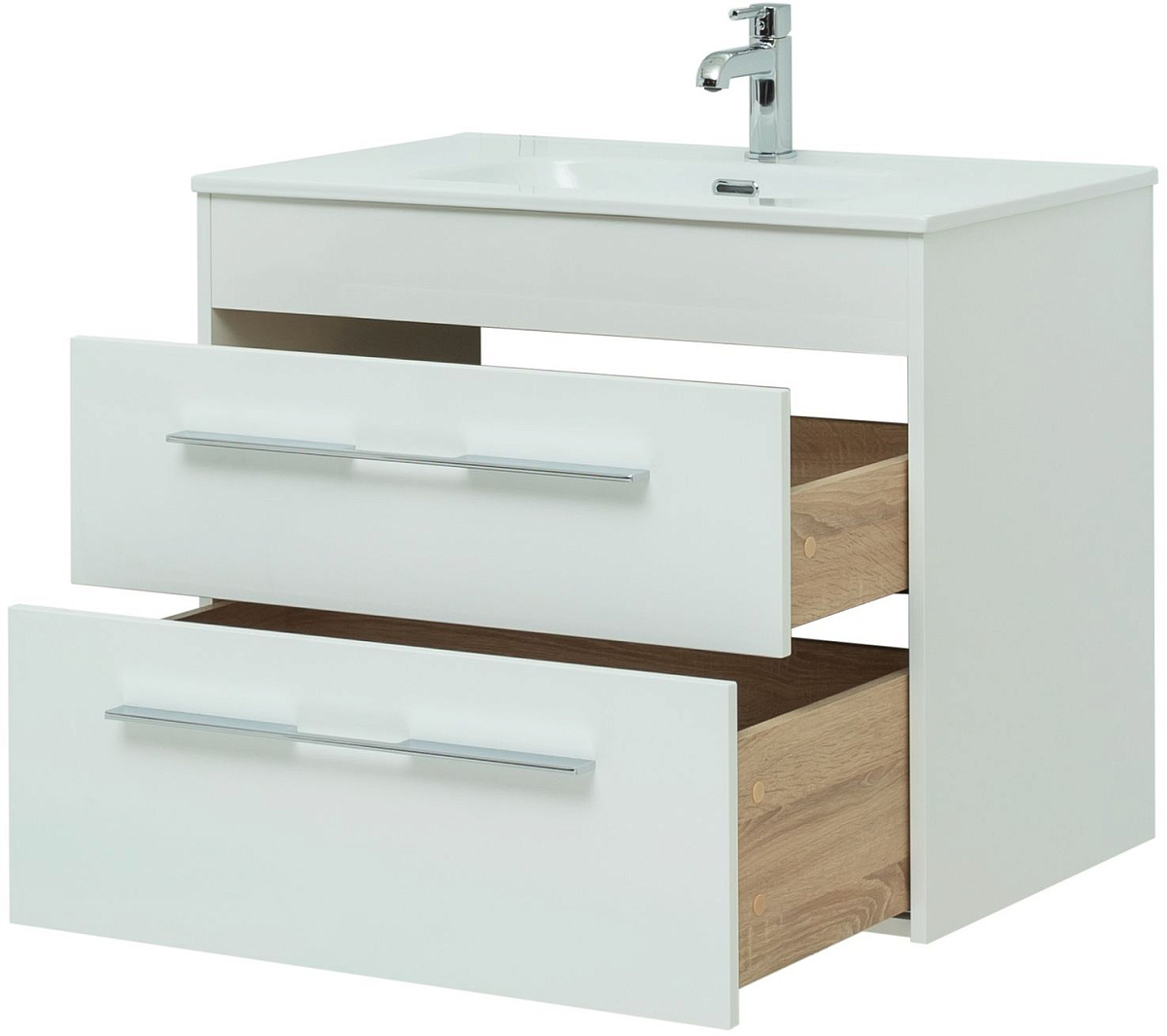 Приобрести aquanet тумба с раковиной августа 85 см, белая