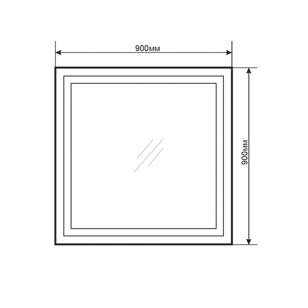Приобрести сomforty зеркало квадрат-90 с сподсветкой, бесконтактный включатель