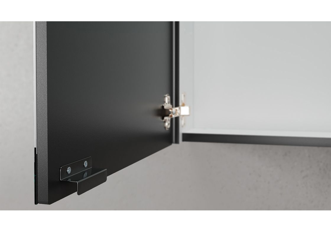 Приобрести зеркало-шкаф velvex klaufs 80 см zskla.80-217, черный