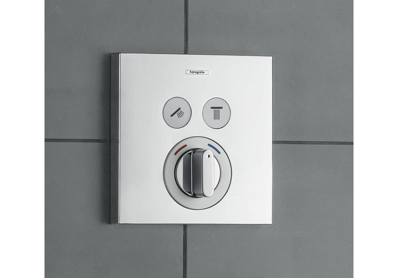 Приобрести смеситель для душа с термостатом hansgrohe shower select, скрытый монтаж 15768000