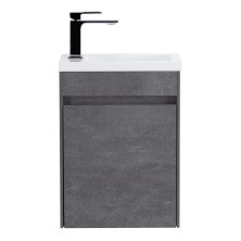 BelBagno Тумба с раковиной PIETRA MINI 40 см, подвесная с дверью 40-R Bianco Lucido, белая раковина