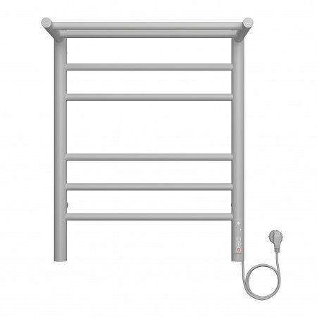 Приобрести terminus полотенцесушитель аврора п6 45х65 см, с полкой, электрический, белый матовый