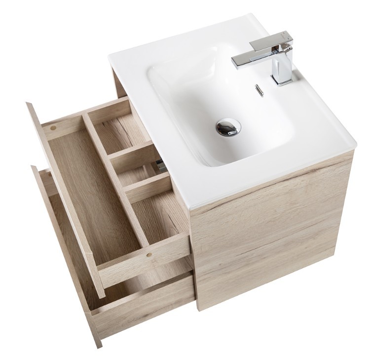 Приобрести тумба подвесная с раковиной belbagno kraft-600-2c-so-rgb 60 см, rovere galifax bianco