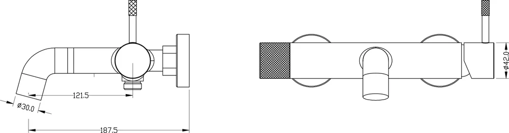 Приобрести boheme смеситель для ванны, uno. black gold 463-bg