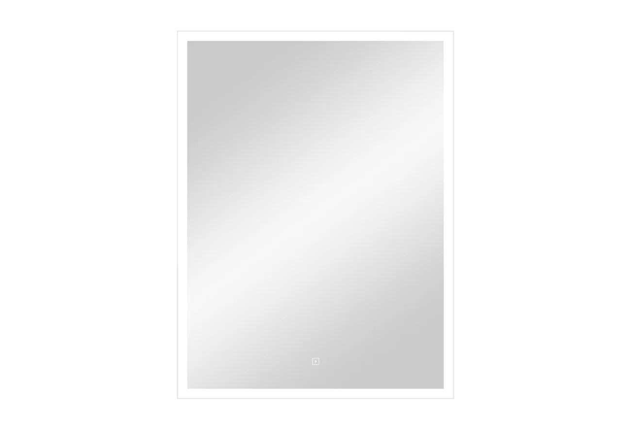 Приобрести continent зеркало с подсветкой frame white 60х80 см, белое
