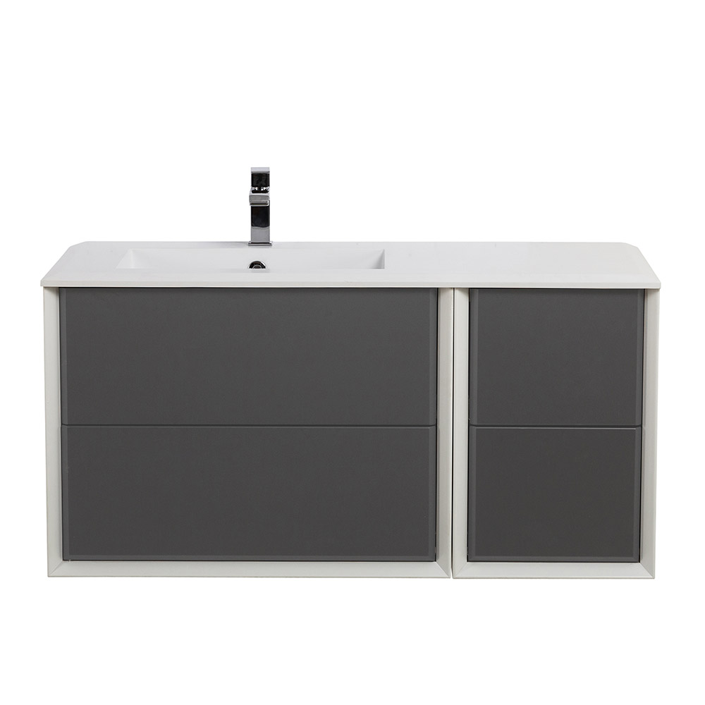 Приобрести cezares тумба подвесная с раковиной bellagio 106 см grigio nuvola, левостороняя, серая 55301