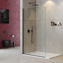 Cezares Душевая перегородка LIBERTA 120 см, черный LIBERTA-L-1-TB-120-C-NERO