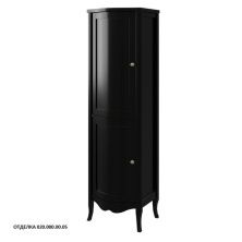 Caprigo Пенал TREVI 50 см, левый, черный, эмаль