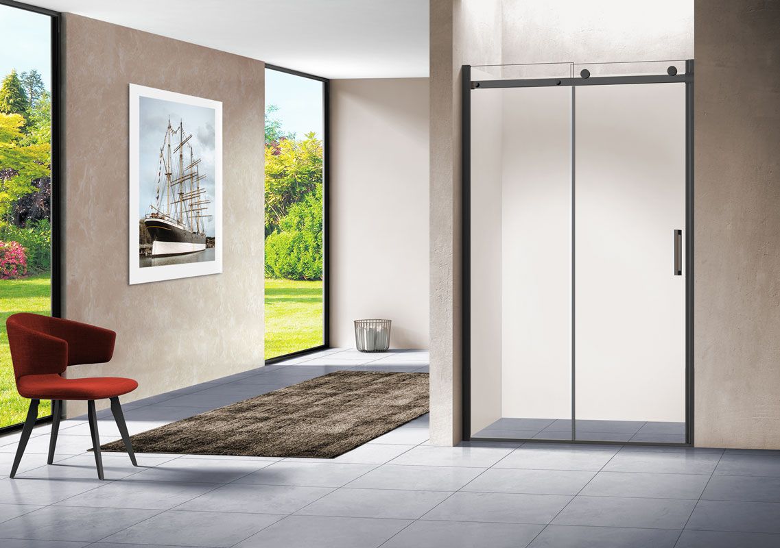 Приобрести vincea душевая дверь como 120 см, прозрачное, черное vps-1c120clb