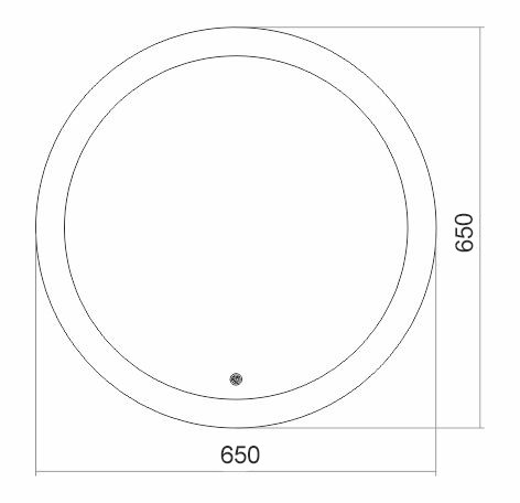 Приобрести зеркало azario перла 65х65 см c подсветкой , сенсор выключатель, подогрев led-00002262 