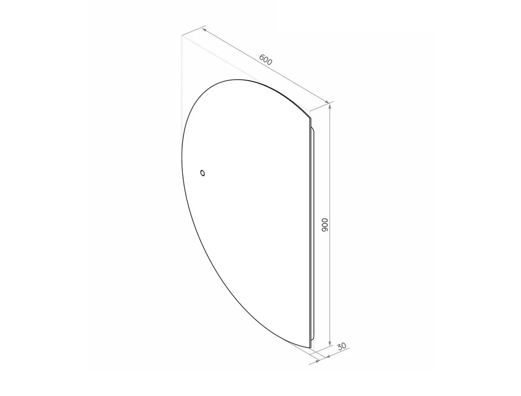 Приобрести continent зеркало с подсветкой jill 60х90 см, белое