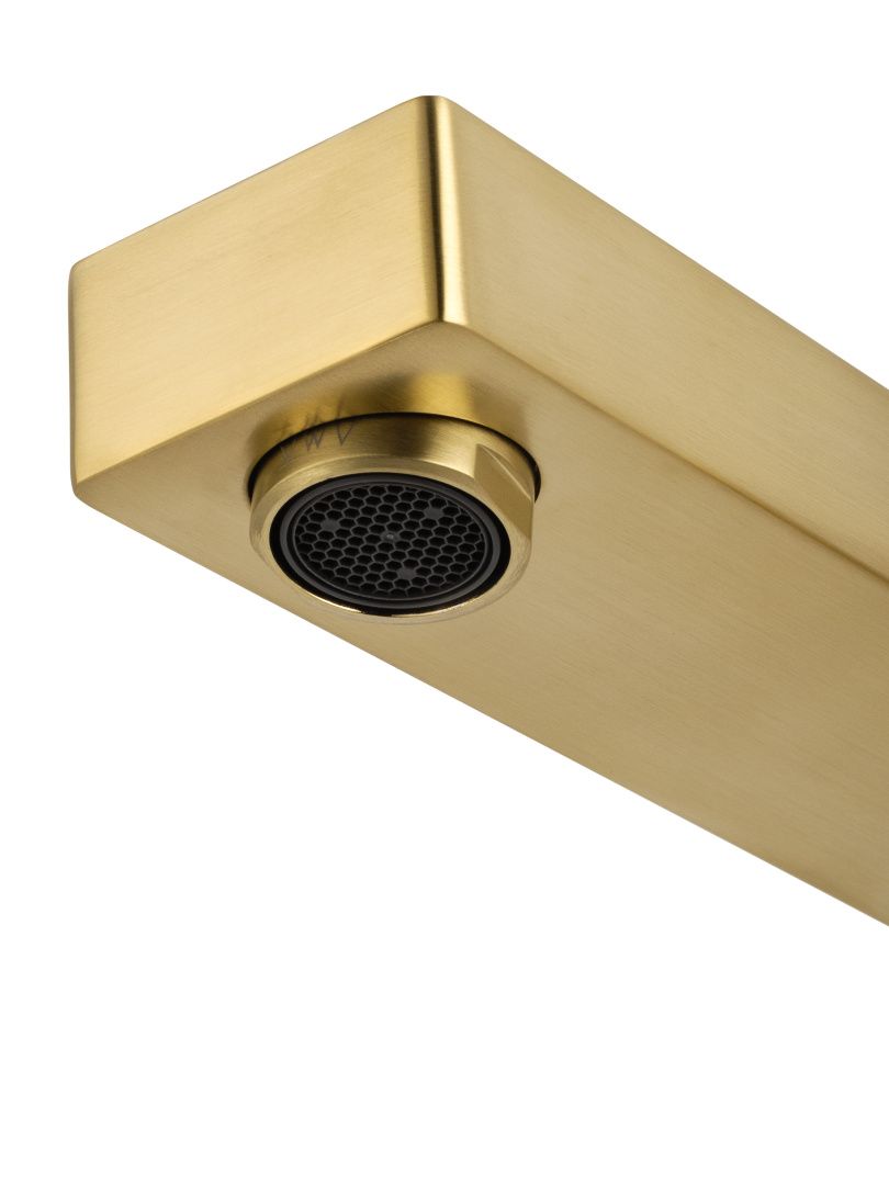 Приобрести смеситель для раковины встраиваемый wonzon & woghand cube, брашированное золото (ww-88869016-bg)