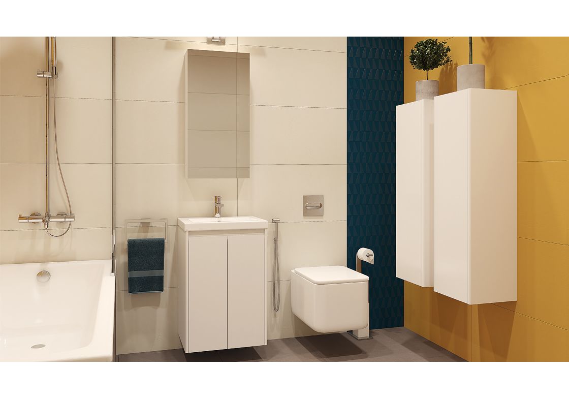 Приобрести тумба подвесная с раковиной velvex klaufs 50 см tpkla.50.2d-616.216, белый