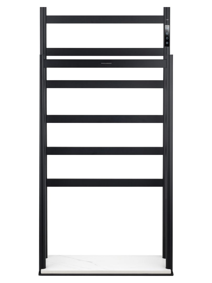 Приобрести полотенцесушитель электрический напольный wonzon & woghand essen, черный матовый (ww-a407-mb)
