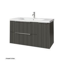 Caprigo Тумба с раковиной RAIN 100 см, правая, графит