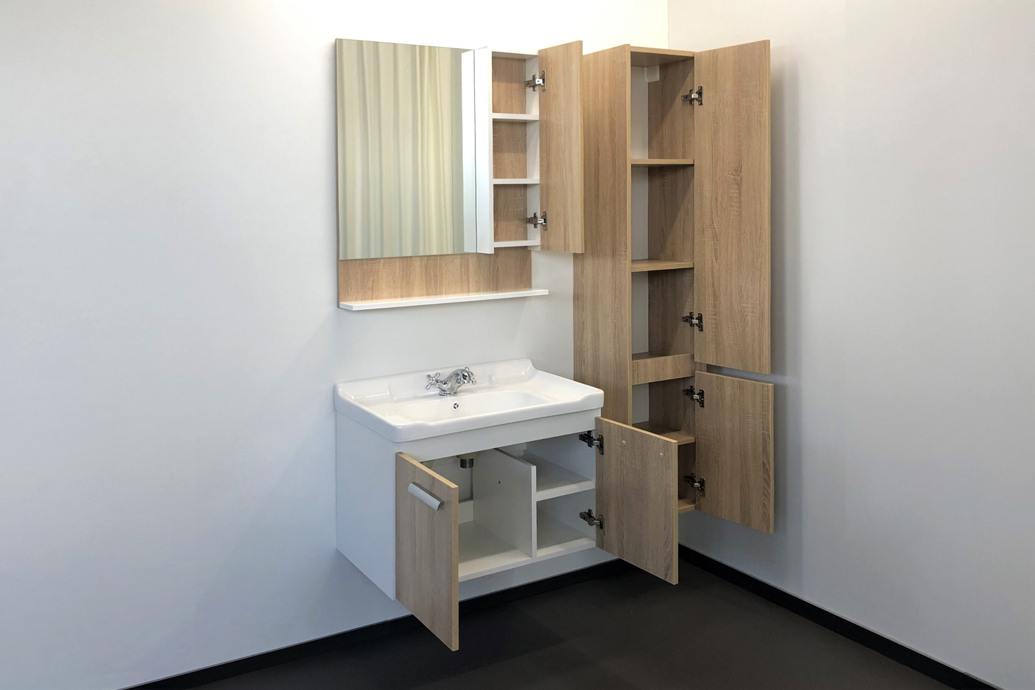 Приобрести сomforty зеркало-шкаф "рига-70" дуб сонома