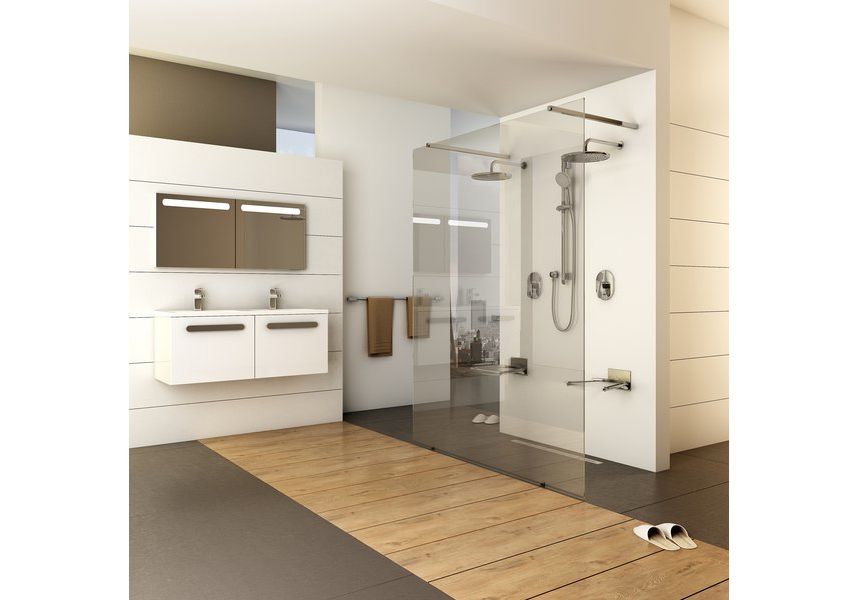 Приобрести перегородка душевая ravak walk-in free 120 см gw9fg0c00z1 прозрачное