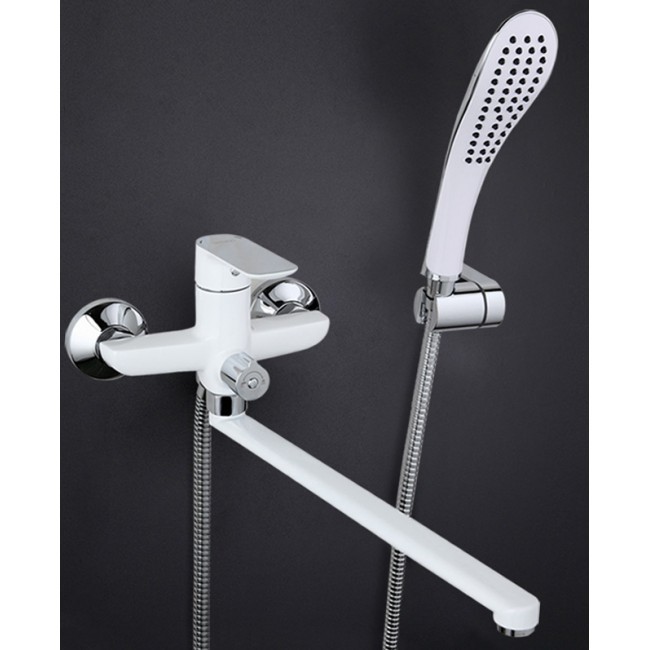 Приобрести gappo смеситель для ванны и душа g2248, белый\хром 85249