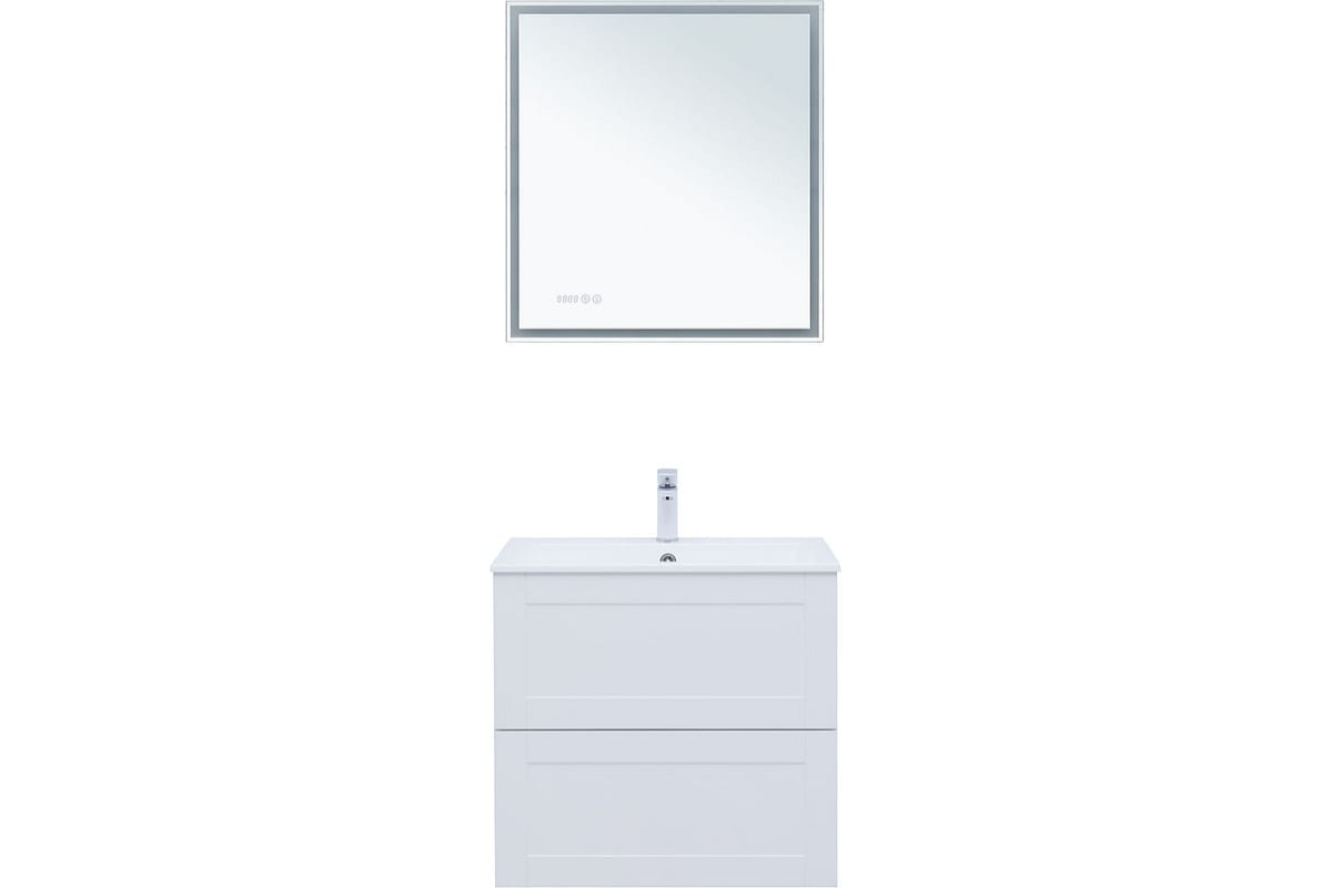 Приобрести aquanet тумба с раковиной терра 70 см, белая матовая