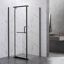 Veconi Душевое ограждение Rovigo 90х90 см, черное, прозрачное RV18B-90-01-C5