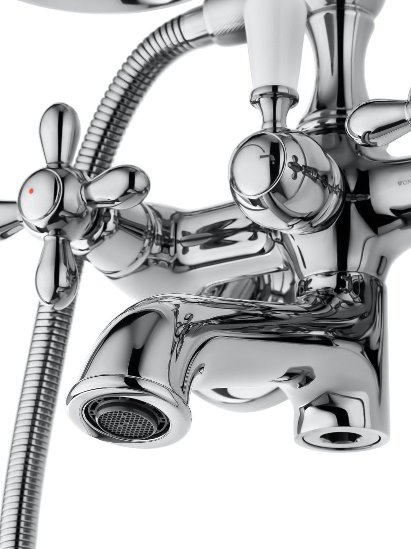 Приобрести смеситель для ванны с душем wonzon & woghand retro, хром (ww-88639020-cr)