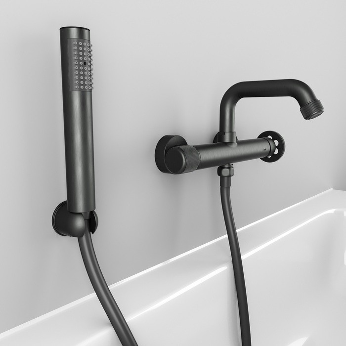 Приобрести iddis смеситель для ванны grange 290мм, графит gragmr2i02