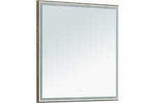 Aquanet Зеркало Nova Lite 75 см, LED подсветка, дуб рустикальный
