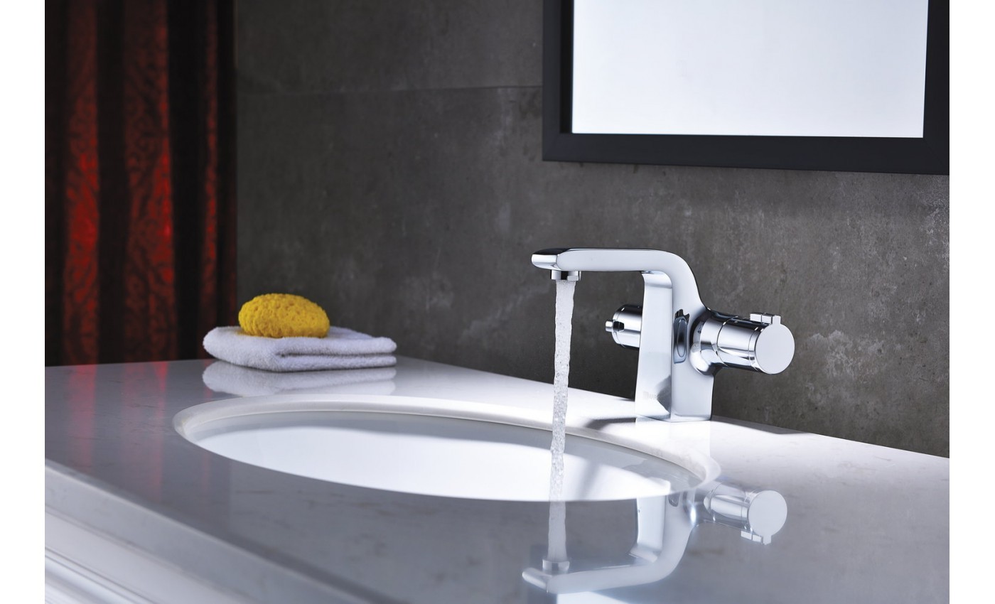 Приобрести lemark смеситель для раковины yeti с термостатом, хром lm7836c