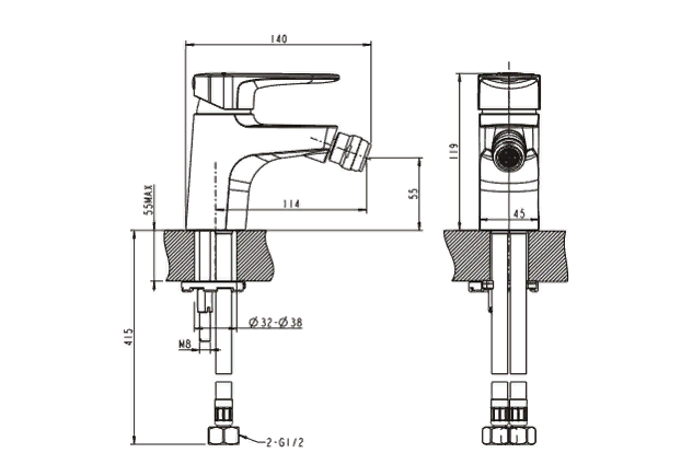Приобрести смеситель для раковины bravat eler f3239218cp-1-rus, хром
