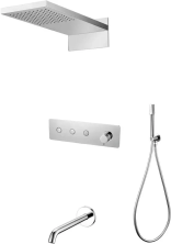 Boheme Душевая система Fusion, встраиваемая, хром 130-2-CR