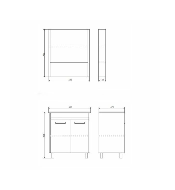 Приобрести сomforty зеркало-шкаф "марио-60" с подсветкой, дуб дымчатый