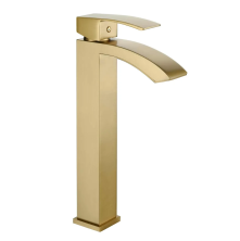 Grocenberg Смеситель для раковины, высокий, матовое золото GB3007MG