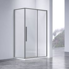 Vincea Душевое ограждение Slim-N 80х130 см, прозрачное, оружейная сталь VSR-4SN8013CLGM