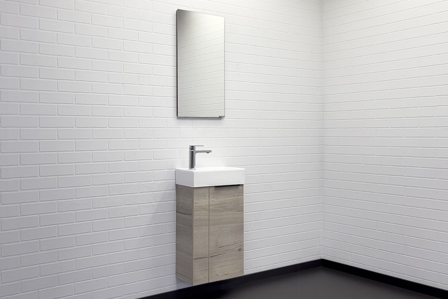 Приобрести сomforty тумба с раковиной "асти-40" дуб дымчатый