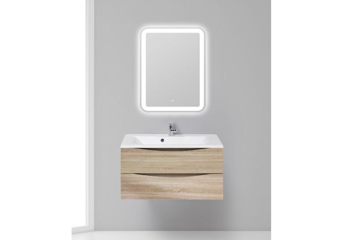 Приобрести тумба подвесная с раковиной belbagno marino-900-2c-so-wo-p 90 см, rovere bianco