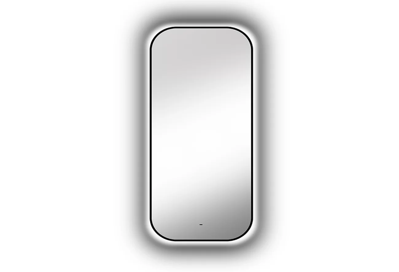 Приобрести continent зеркало с подсветкой torry 60х100 см, черное