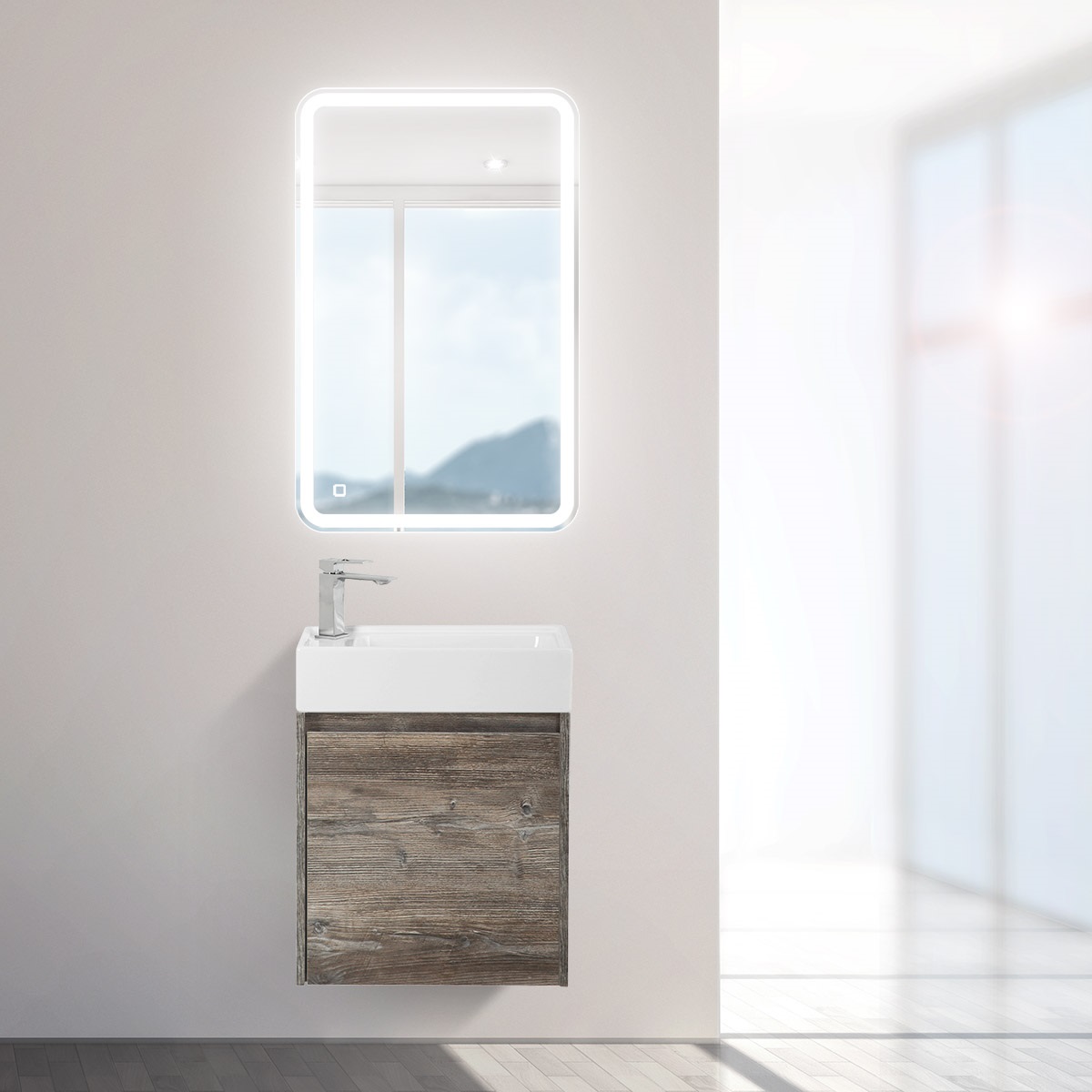 Приобрести belbagno зеркало 50х80 см spc-mar-500-800-led-tch