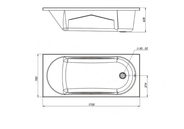 Приобрести панель фронтальная mirsant optima/азов/анапа/каспий 170 см