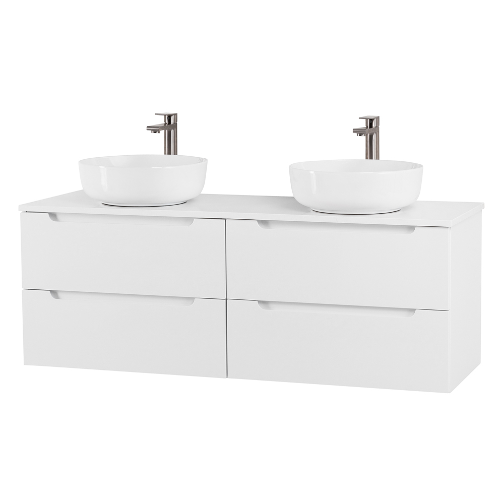 Приобрести belbagno тумба со столешницей etna 140 см, подвесная bianco opaco