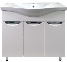 Loranto Тумба напольная с раковиной Стиль- 80 80х85 см, белая (CS00070538)