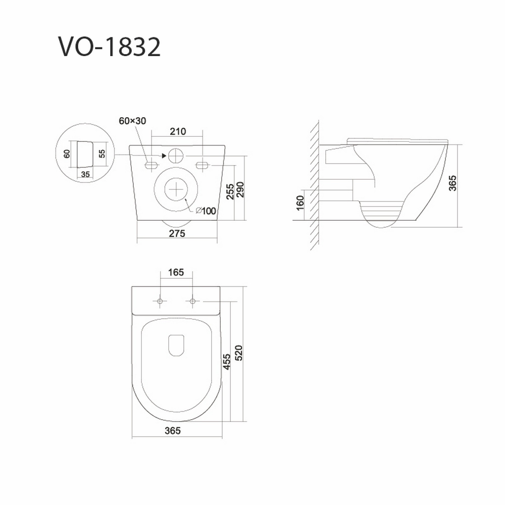 Приобрести triton подвесной унитаз verso 1832 tornado, безободковый с тонким сиденьем, микролифт