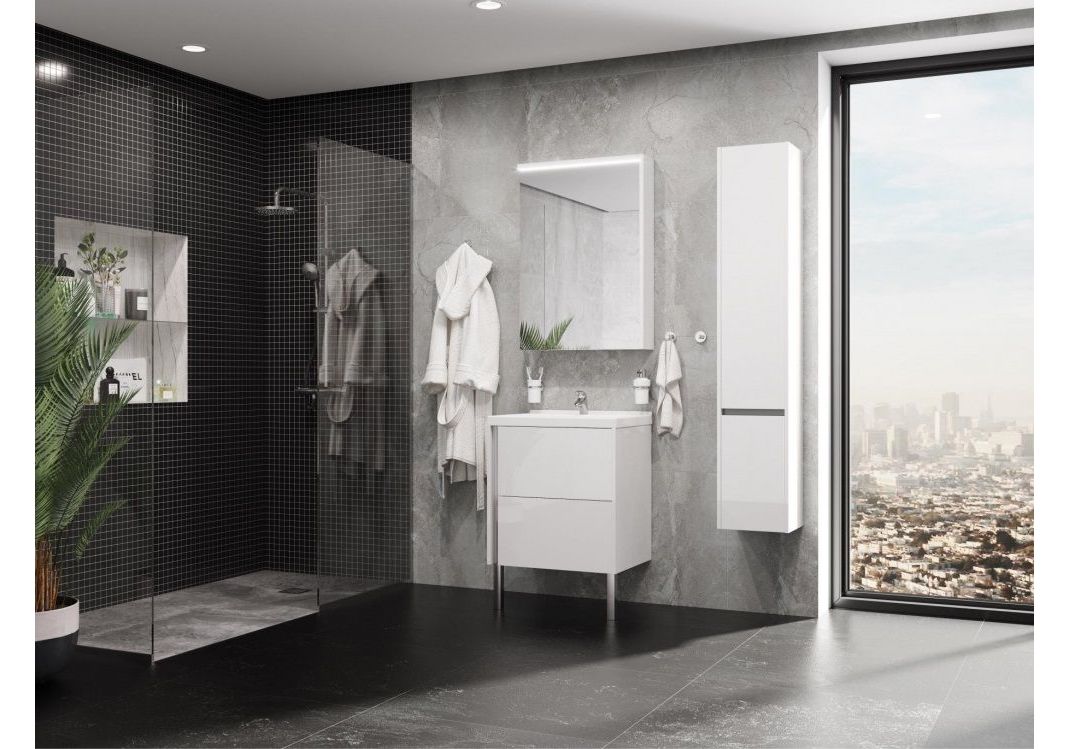 Приобрести зеркало-шкаф акватон стоун 60 см 1a231502sx010