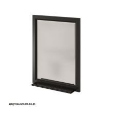 Caprigo Зеркало JARDIN 60 см, черное, эмаль