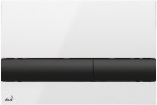 Кнопка смыва инсталляции Alcaplast Белая/Черная, M1710-8