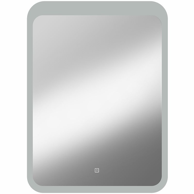 Приобрести continent зеркало с подсветкой lacio 80х90 см, сенсорный включатель, белое