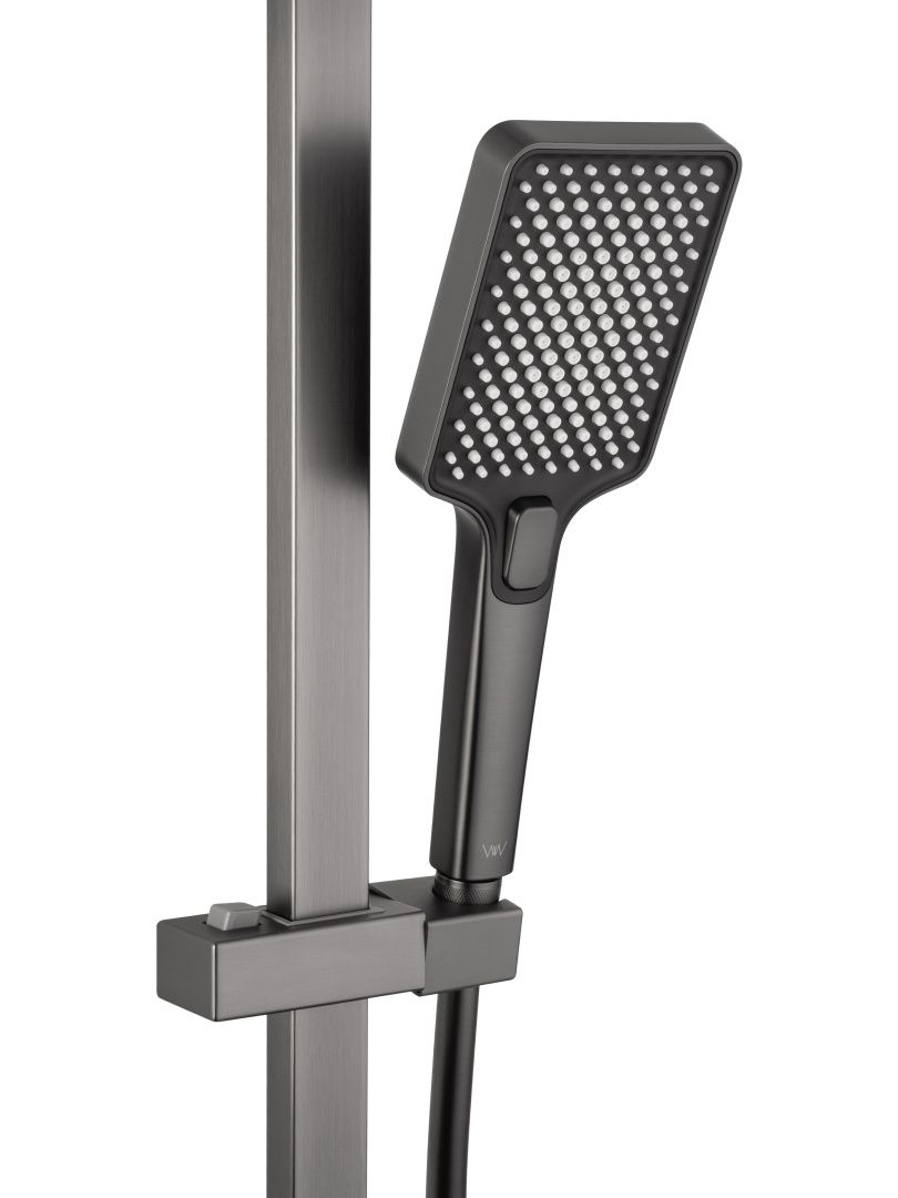 Приобрести душевая система wonzon & woghand edge, темный графит (ww-88739003-bgm)